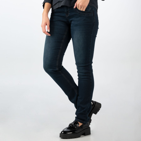 SALE % | s'questo | Jeans - Straight Fit - Mona | Blau online im Shop bei meinfischer.de kaufen