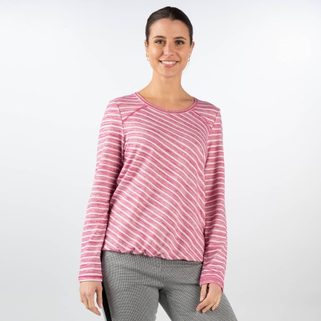 SALE % | s'questo | Sweatshirt - Loose Fit - Stripes | Pink online im Shop bei meinfischer.de kaufen