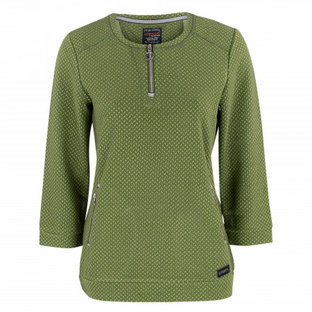 SALE % | s'questo | Sweatshirt - Regular Fit - Zipper | Grün online im Shop bei meinfischer.de kaufen
