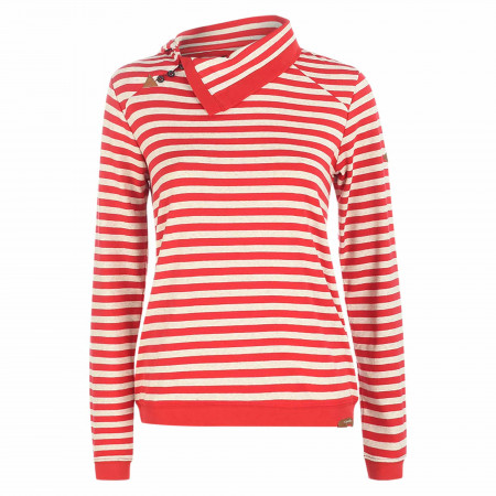SALE % | s'questo | Leichtsweat - Regular Fit - Stripes | Rot online im Shop bei meinfischer.de kaufen