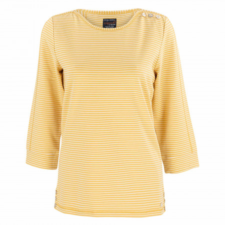 SALE % | s'questo | Sweatshirt - Regular Fit - Ringel | Gelb online im Shop bei meinfischer.de kaufen