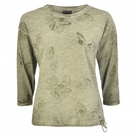 SALE % | s'questo | Shirt - Reguklar Fit - 3/4-Arm | Oliv online im Shop bei meinfischer.de kaufen