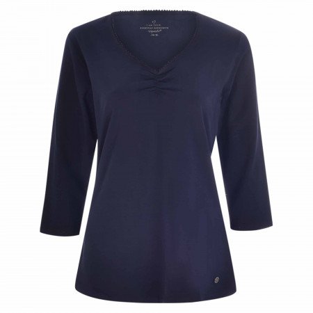 SALE % | s'questo | Shirt - Regular Fit - 3/4-Arm | Blau online im Shop bei meinfischer.de kaufen