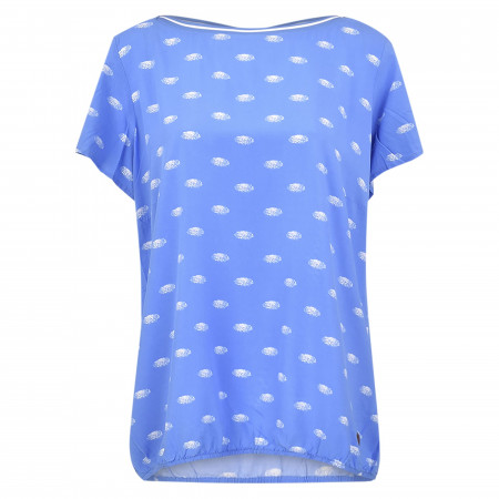 SALE % | s'questo | Shirtbluse - Loose Fit -Print | Blau online im Shop bei meinfischer.de kaufen