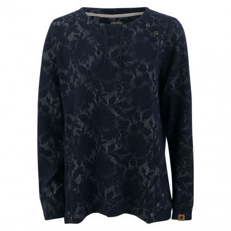 SALE % | s'questo | Sweater - Regular Fit - Muster | Blau online im Shop bei meinfischer.de kaufen