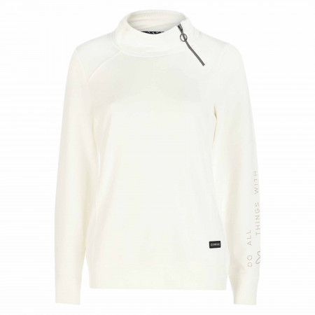 SALE % | s'questo | Sweatshirt - Regular Fit - Zip | Weiß online im Shop bei meinfischer.de kaufen