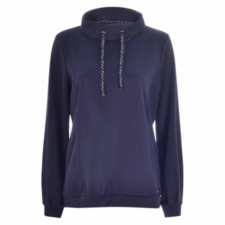 SALE % | s'questo | Sweatshirt - Loose Fit - unifarben | Blau online im Shop bei meinfischer.de kaufen