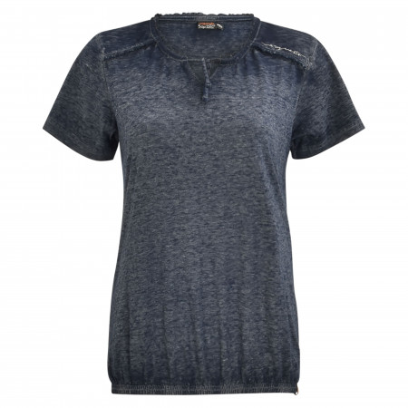 SALE % | s'questo | T-Shirt - Regular Fit - unifarben | Blau online im Shop bei meinfischer.de kaufen