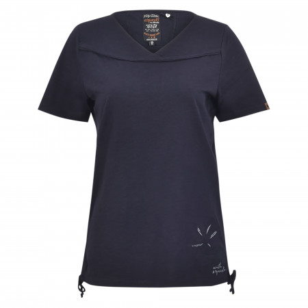 SALE % | s'questo | T-Shirt - Loose Fit - V-Neck | Blau online im Shop bei meinfischer.de kaufen