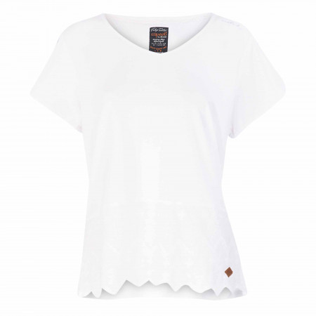 SALE % | s'questo | T-Shirt - Regular Fit - V-Neck | Weiß online im Shop bei meinfischer.de kaufen