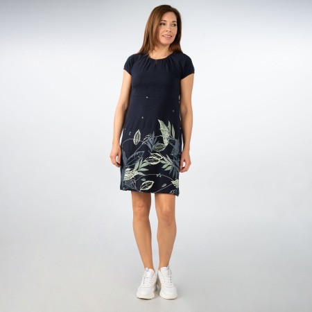 SALE % | s'questo | Kleid - Loose Fit - Print | Blau online im Shop bei meinfischer.de kaufen