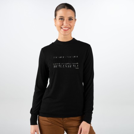 SALE % | s'questo | Shirt - Regular Fit - unifarben | Schwarz online im Shop bei meinfischer.de kaufen