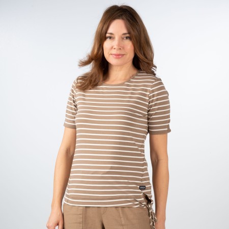 SALE % | s'questo | T-Shirt - Regular Fit - Stripes | Braun online im Shop bei meinfischer.de kaufen