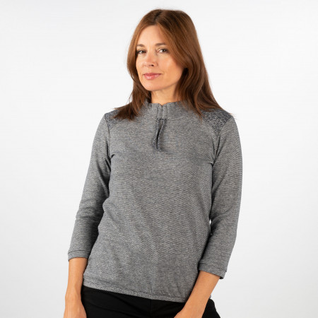 SALE % | s'questo | Sweatshirt - Regular Fit - 3/4 Arm | Blau online im Shop bei meinfischer.de kaufen