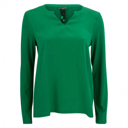 SALE % | Street One | Shirt - Regular Fit - unifarben | Grün online im Shop bei meinfischer.de kaufen