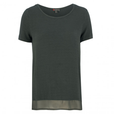 SALE % | Street One | T-Shirt - Comfort Fit - Struktur | Grün online im Shop bei meinfischer.de kaufen
