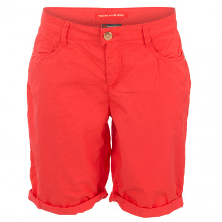 SALE % | Street One | Shorts - Casual Fit - unifarben | Rot online im Shop bei meinfischer.de kaufen