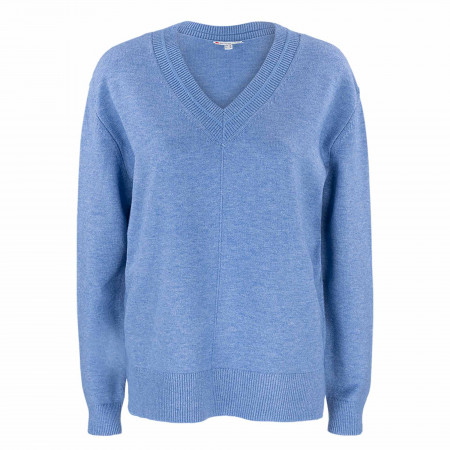 SALE % | Street One | Pullover - Loose Fit - V-Neck | Blau online im Shop bei meinfischer.de kaufen
