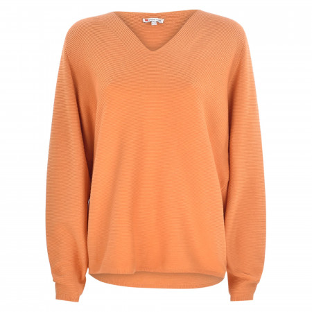 SALE % | Street One | Pullover - Loose Fit - V-Neck | Orange online im Shop bei meinfischer.de kaufen