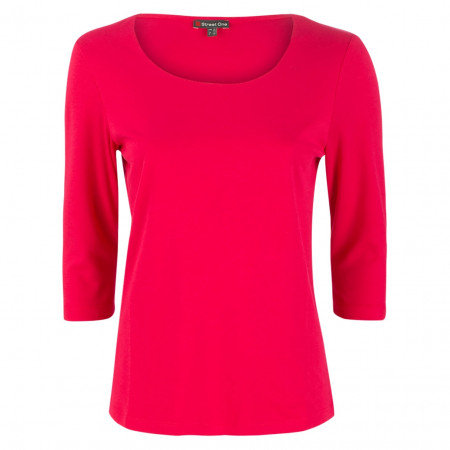 SALE % | Street One | Shirt -  Regular Fit - 3/4-Arm | Pink online im Shop bei meinfischer.de kaufen