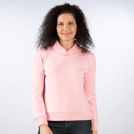 SALE % | Street One | Sweatshirt - Loose Fit - Rollkragen | Pink online im Shop bei meinfischer.de kaufen