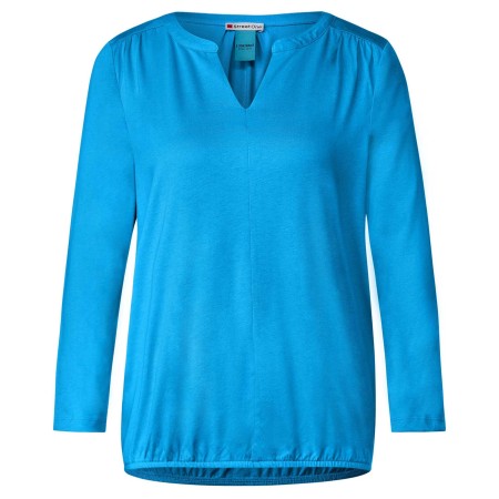 SALE % | Street One | T-Shirt - Loose Fit - Uni | Blau online im Shop bei meinfischer.de kaufen