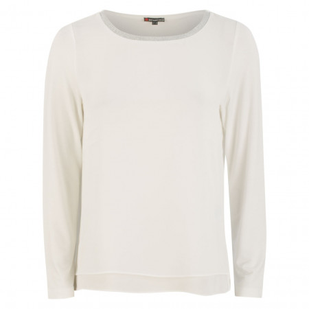 SALE % | Street One | Shirt - Regular Fit - Chiffon | Weiß online im Shop bei meinfischer.de kaufen