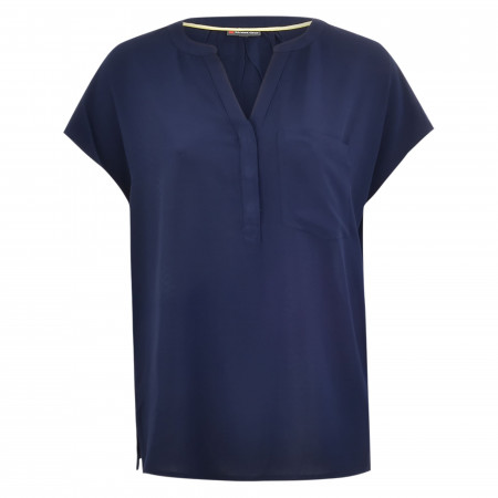 SALE % | Street One | Shirtbluse - Loose Fit - unifarben | Blau online im Shop bei meinfischer.de kaufen