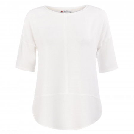 SALE % | Street One | T-Shirt - Loose Fit - unifarben | Weiß online im Shop bei meinfischer.de kaufen