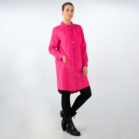 SALE % | Street One | Kleid - Loose Fit - unifarben | Pink online im Shop bei meinfischer.de kaufen