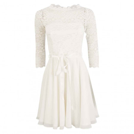 SALE % | Swing | Kleid - fitted - Spitze | Weiß online im Shop bei meinfischer.de kaufen