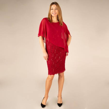 SALE % | Swing | Kleid - Regular Fit - Pailletten | Rot online im Shop bei meinfischer.de kaufen