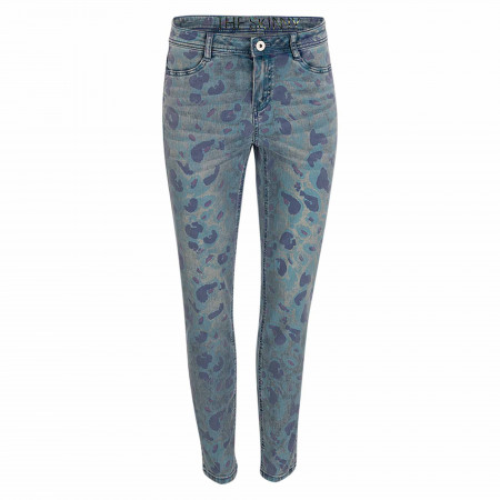 SALE % | Taifun | Jeans - Skinny Fit - Print | Blau online im Shop bei meinfischer.de kaufen