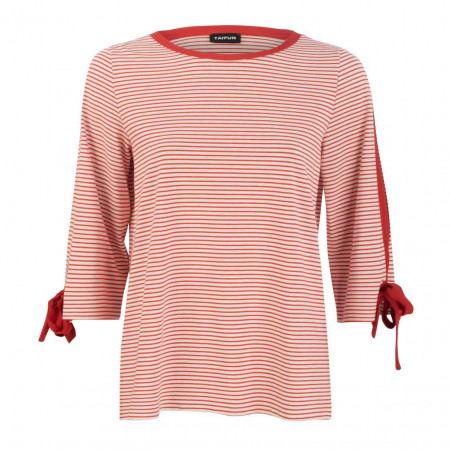 SALE % | Taifun | Shirt - Regular Fit - Stripes | Rot online im Shop bei meinfischer.de kaufen