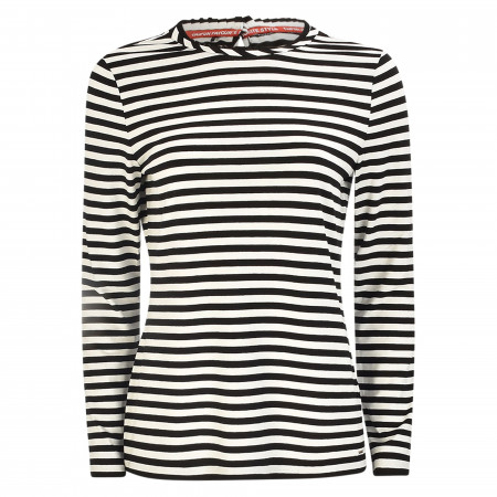 SALE % | Taifun | Shirt - Regular Fit - Stripes | Weiß online im Shop bei meinfischer.de kaufen