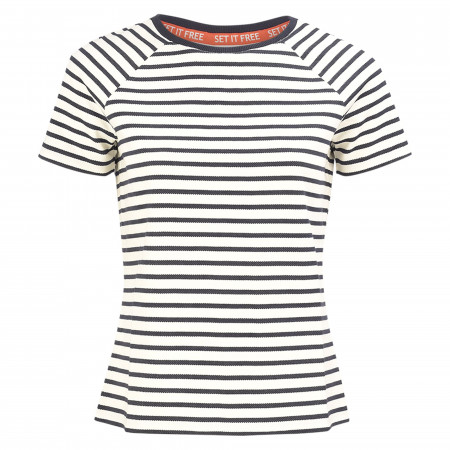 SALE % | Taifun | T-Shirt - Comfort Fit - Stripes | Weiß online im Shop bei meinfischer.de kaufen
