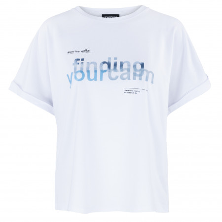 SALE % | Taifun | T-Shirt - Loose Fit - 1/2 Arm | Weiß online im Shop bei meinfischer.de kaufen