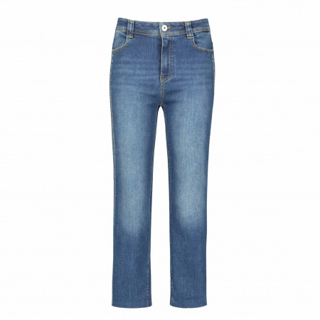 SALE % | Taifun | Jeans - Regular Fit - Material-Mix | Blau online im Shop bei meinfischer.de kaufen