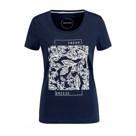 SALE % | Taifun | Shirt - Regular Fit - Print | Blau online im Shop bei meinfischer.de kaufen