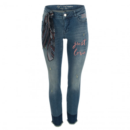 SALE % | talk about | Jeans - Skinny Fit - Ziertuch | Blau online im Shop bei meinfischer.de kaufen