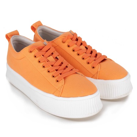 SALE % | Tamaris | Sneaker - Synthetik | Orange online im Shop bei meinfischer.de kaufen