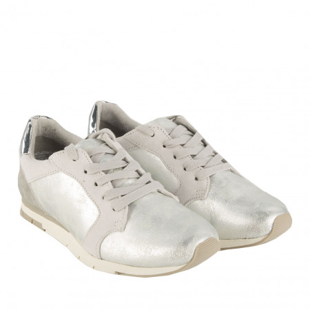 SALE % | Tamaris | Sneakers - Leder-Mix | Weiß online im Shop bei meinfischer.de kaufen