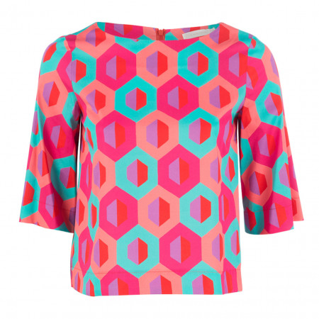 SALE % | (The Mercer) N.Y. | Shirt - cropped - Muster | Pink online im Shop bei meinfischer.de kaufen