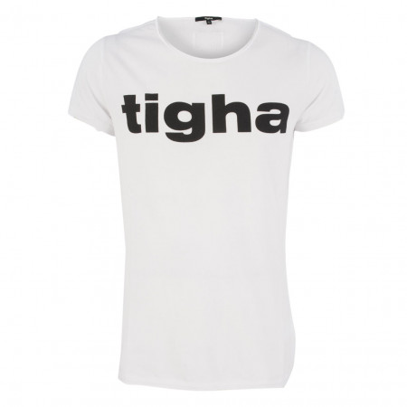 SALE % | tigha | T-Shirt - Regular Fit - Labeprint | Weiß online im Shop bei meinfischer.de kaufen