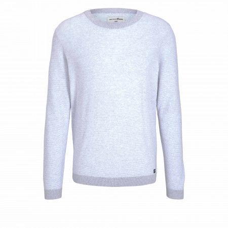 SALE % | Tom Tailor Men Casual | Pullover - Regular Fit - Bündchen | Blau online im Shop bei meinfischer.de kaufen