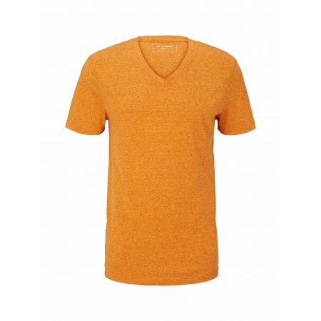 SALE % | Tom Tailor Men Casual | T-Shirt - Regular Fit - V-Neck | Orange online im Shop bei meinfischer.de kaufen