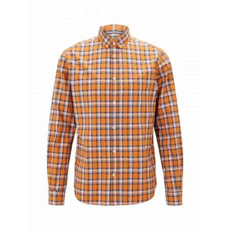 SALE % | Tom Tailor Men Casual | Hemd - Reular Fit - Button Down | Orange online im Shop bei meinfischer.de kaufen
