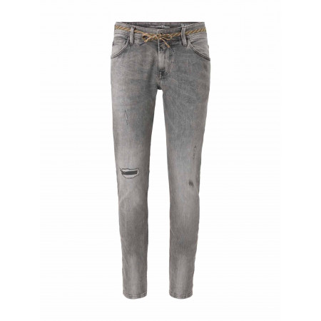 SALE % | Tom Tailor Men Casual | Jeans - Straight Fit - destroyed | Grau online im Shop bei meinfischer.de kaufen