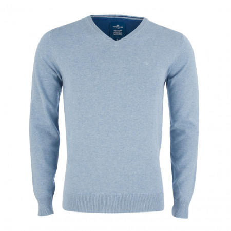 SALE % | Tom Tailor Men Casual | Pullover - Modern Fit - V-Neck | Blau online im Shop bei meinfischer.de kaufen
