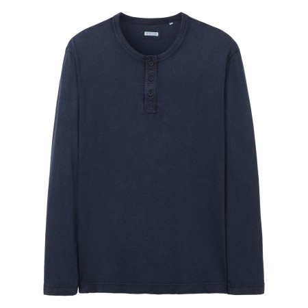 SALE % | Tom Tailor Men Casual | T-Shirt - Regular Fit - Unifarben | Blau online im Shop bei meinfischer.de kaufen